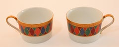 Set of Two Faberge Porcelain Tea, Coffee Cups