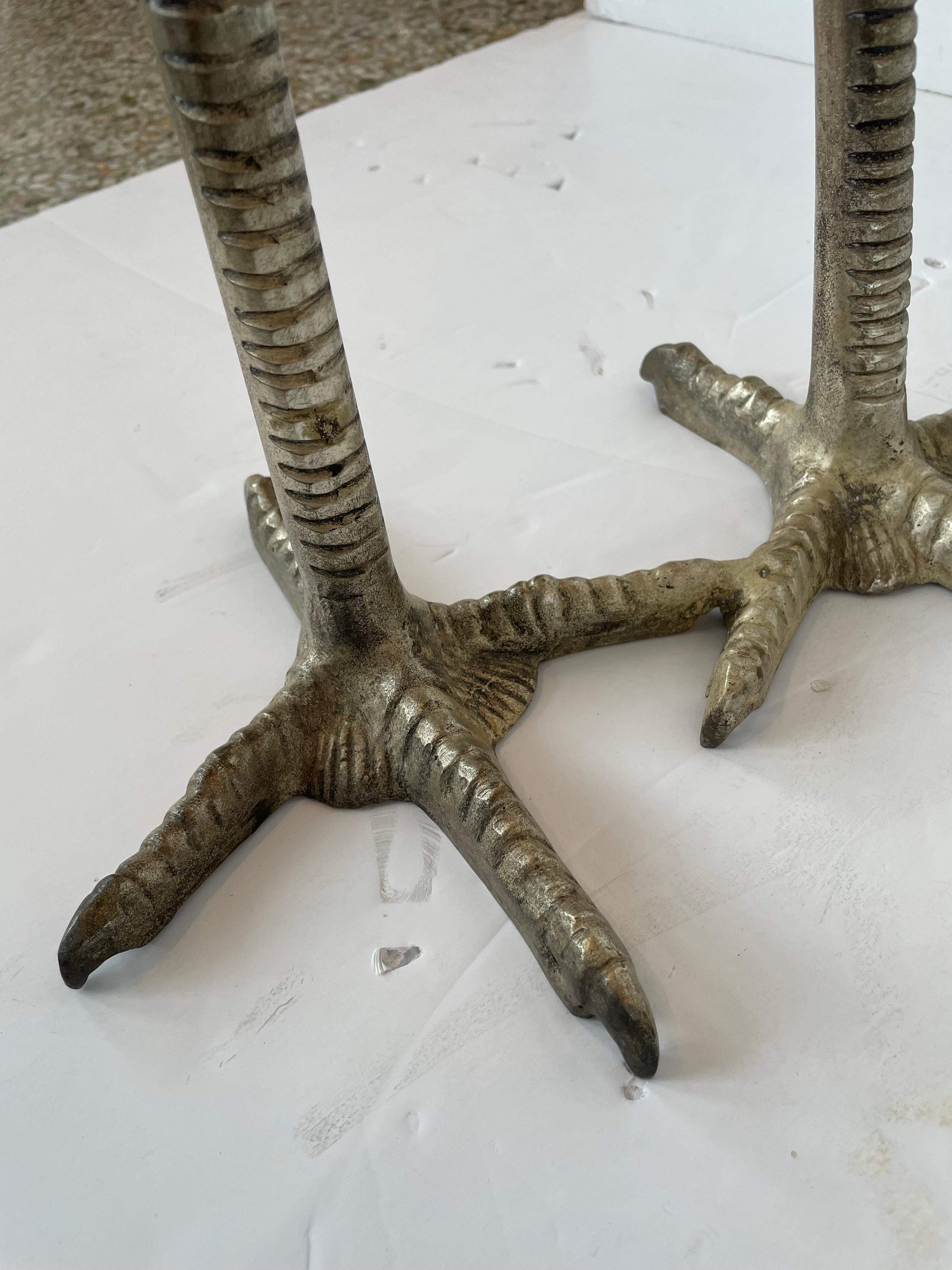 Set of Two Figures of Cranes in Patinated Nickel 7