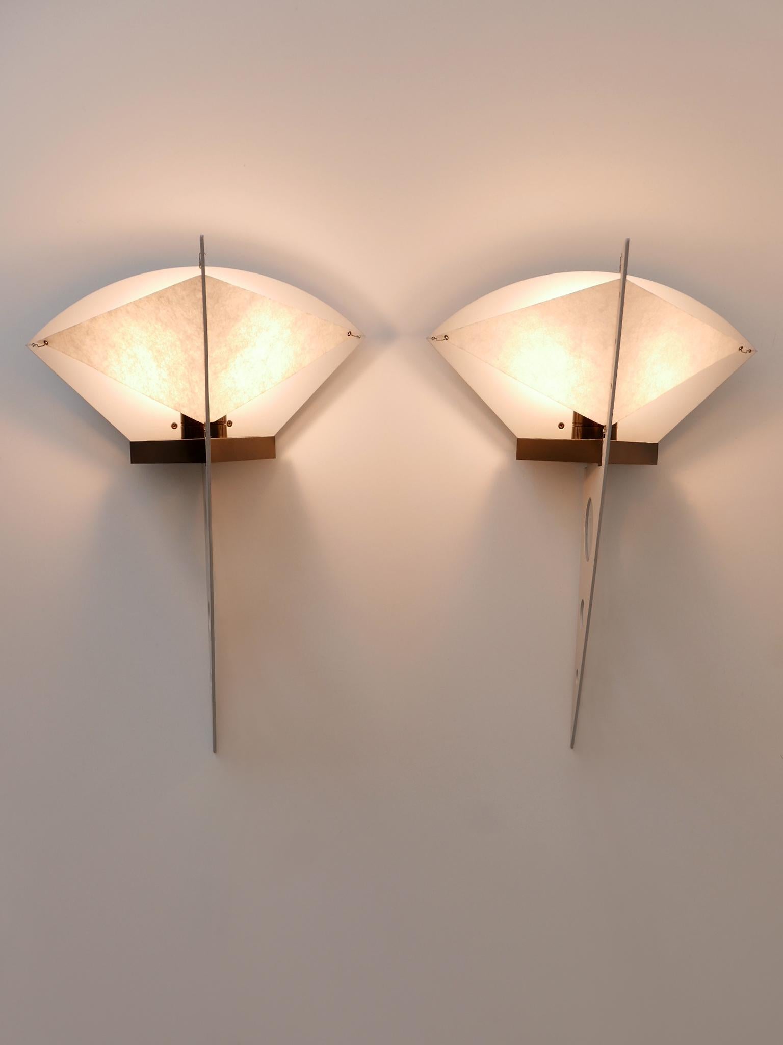 Italian Set of Two 'Filicudara' Sconces by Steve Lombardi für Artemide Italy 1980s For Sale