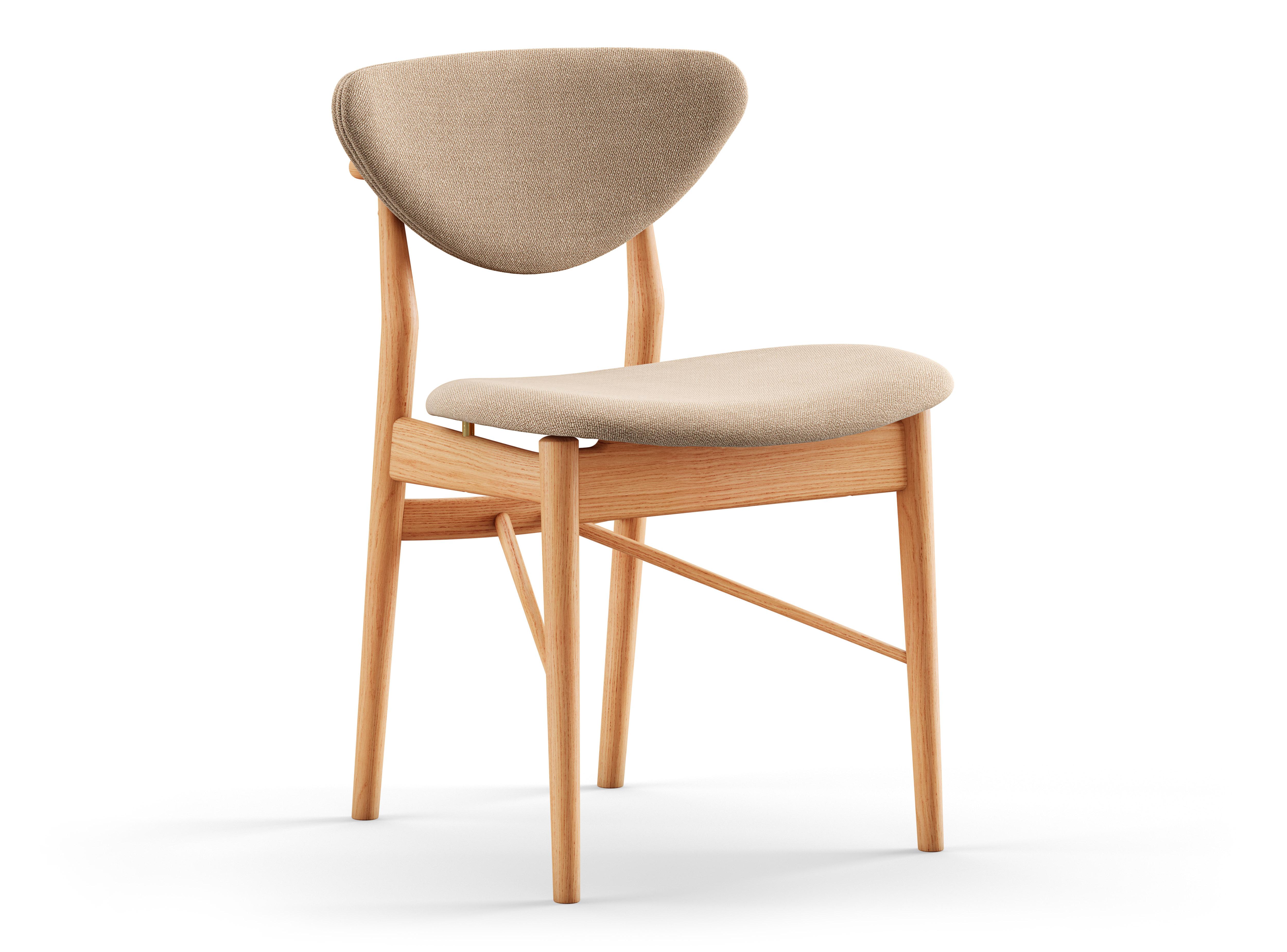 108 chairs designed by Finn Juhl in 1946, relaunched in 208.
Manufactured by House of Finn Juhl in Denmark.

To this day, Finn Juhl's designs are unconventional and defy expectations with subtle details. Finn Juhl himself once said that the