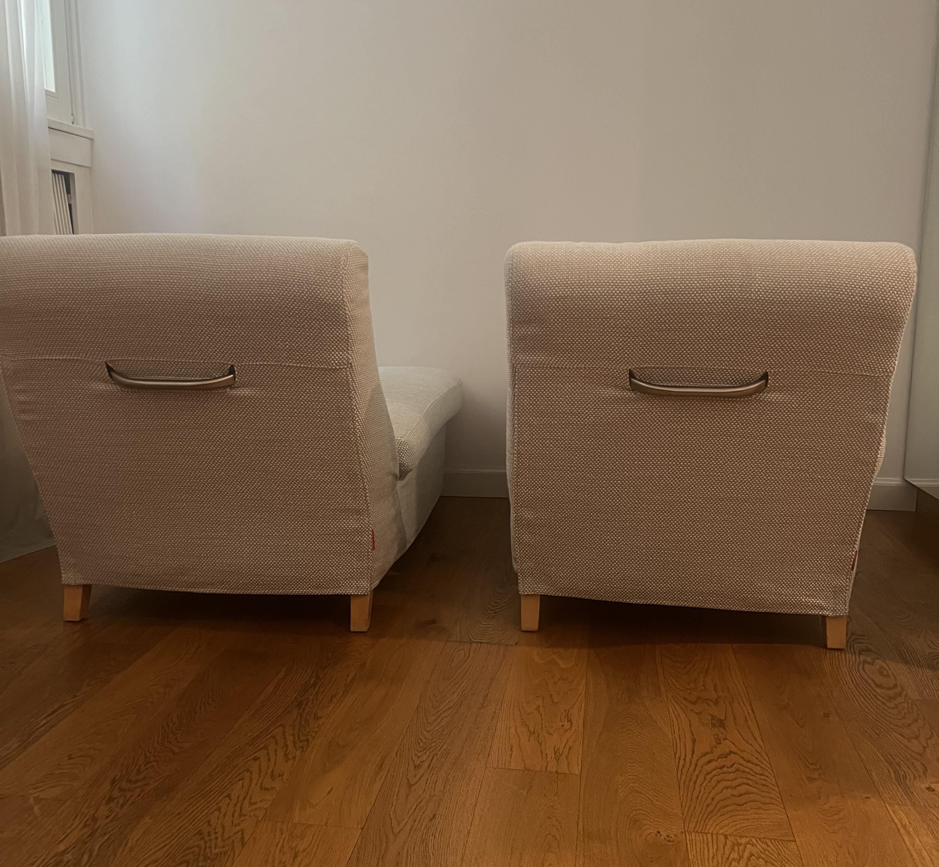 Conjunto de dos Chaise Longue/Dormeuse Flexform Fabricadas en Italia en la década de 2012 ca Moderno en venta