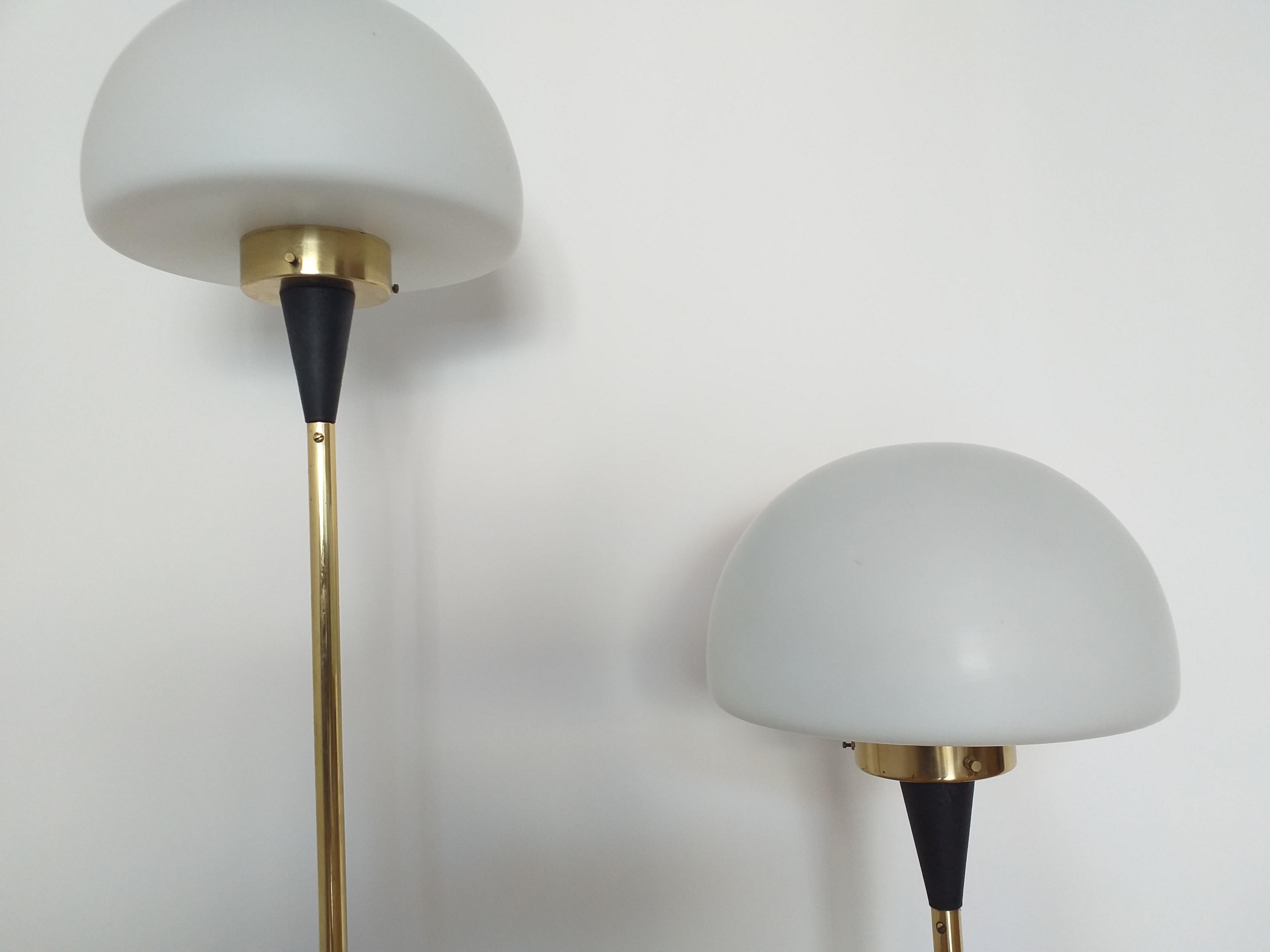 Set of Two Floor Lamps Lidokov Designed by Josef Hurka, 1970s In Good Condition For Sale In Praha, CZ