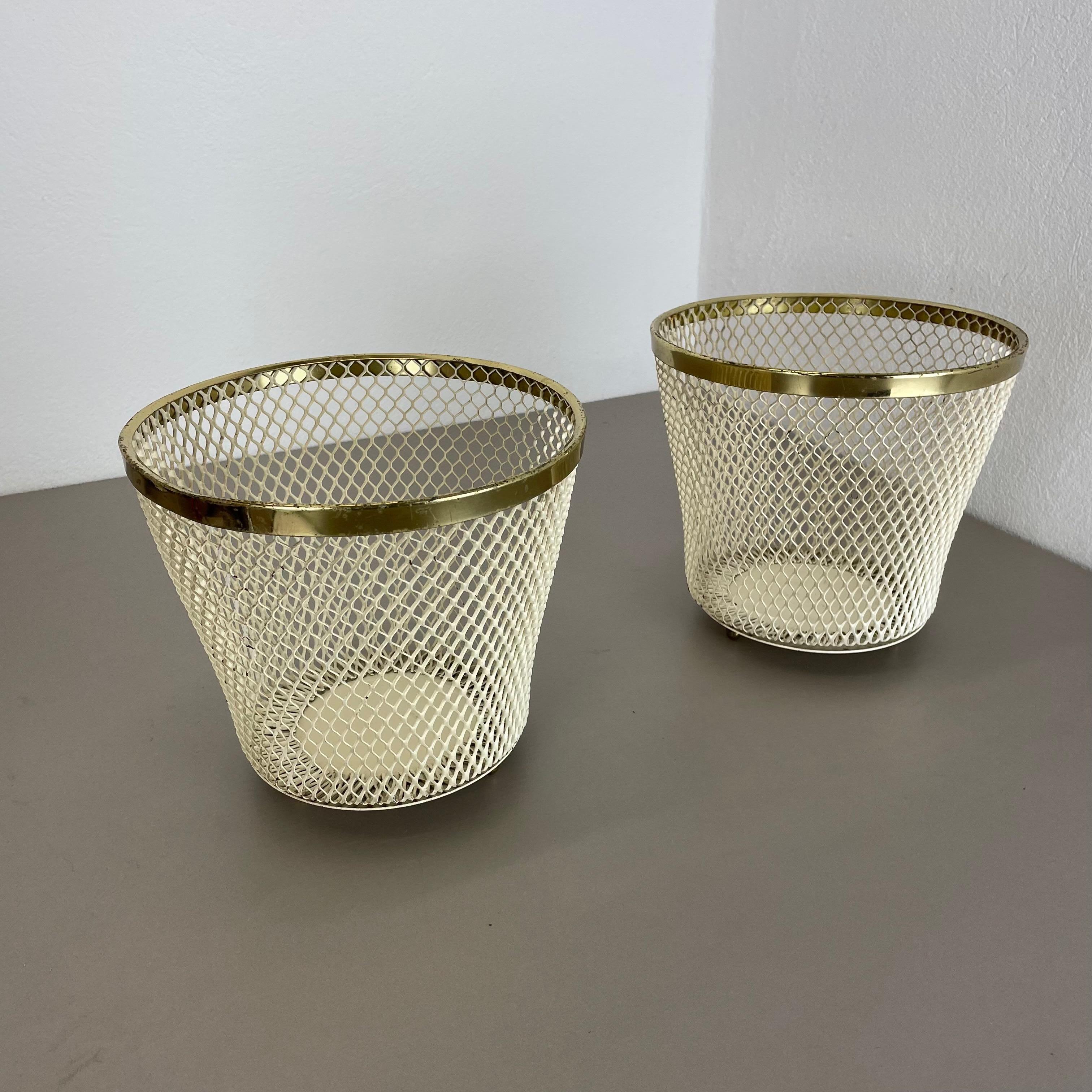 French Set of Two Flower Pot Plant Stands Vases by Mathieu Mategot Attr., France, 1950 For Sale