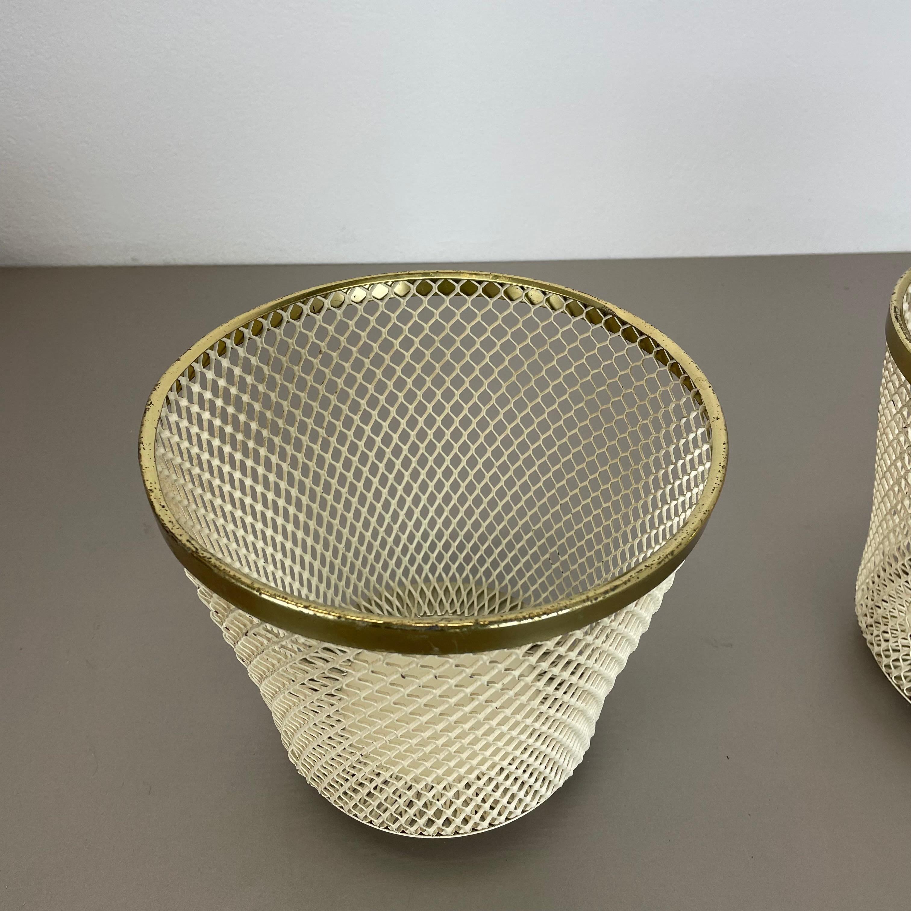 Mid-20th Century Set of Two Flower Pot Plant Stands Vases by Mathieu Mategot Attr., France, 1950 For Sale