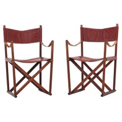 Set of Two Folding Chairs by Mogens Koch