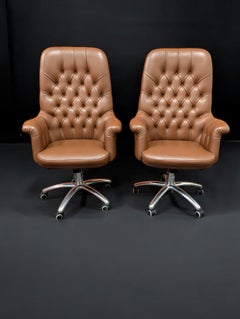 Set of Two Frau Armchairs, Oxford President Model, Italy 2014