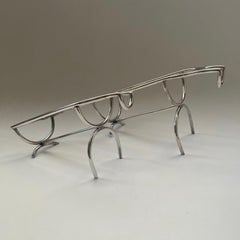 Two French Art Deco Sterling Silver Wine Bottle Holders