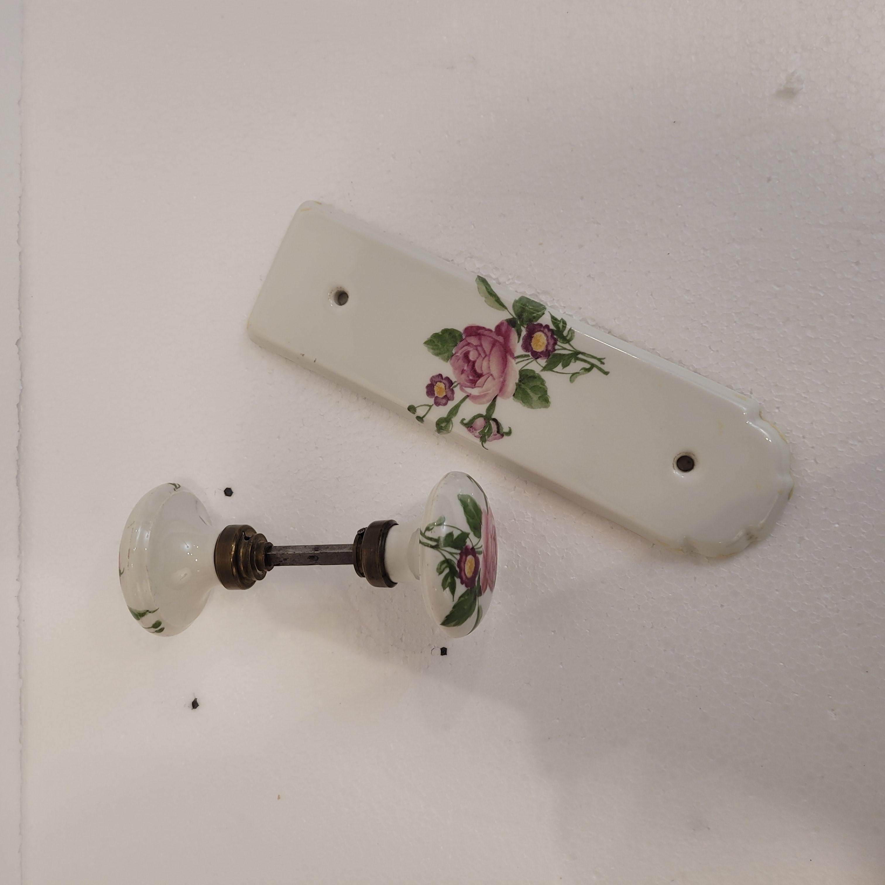Set di due pomelli per porte francesi in porcellana Vieux París. in vendita 14