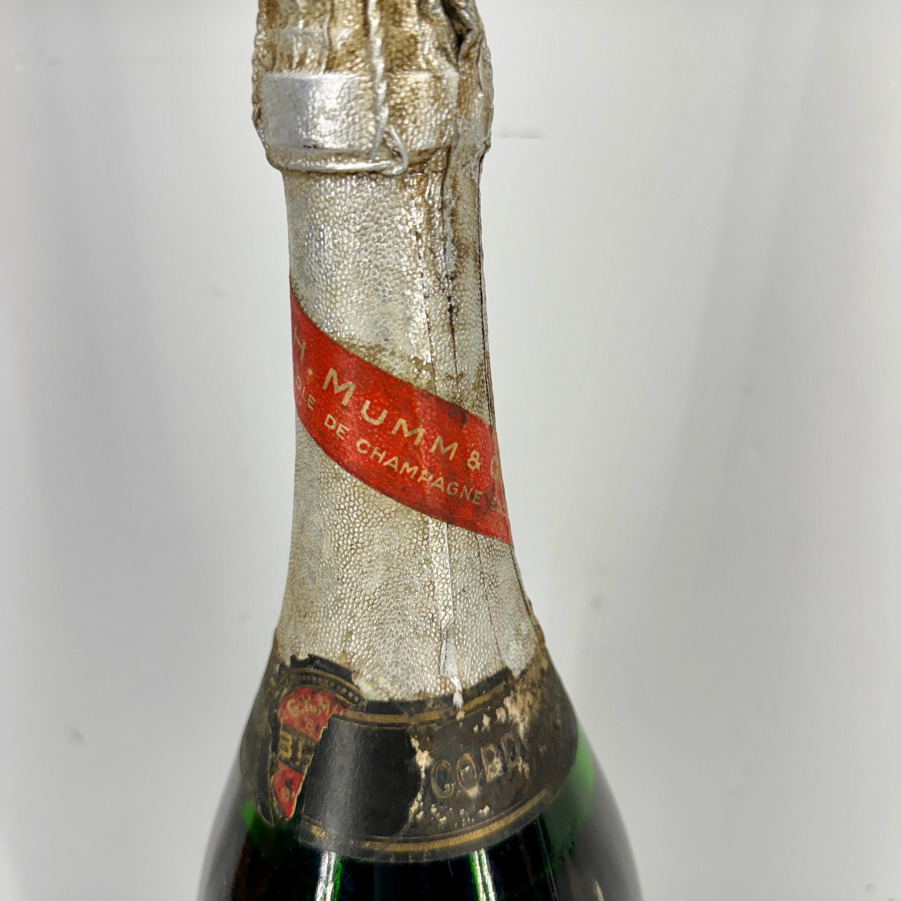 Set of Two French Giant Champagne Wine Bottles, Gordon Rouge and Chauvenet For Sale 5