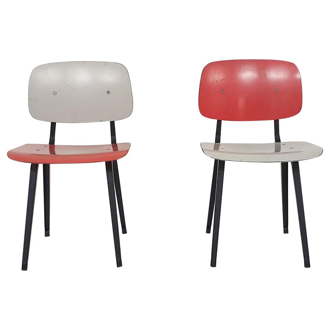 Set of Two Friso Kramer for Ahrend de Cirkel "Revolt" Dining Chairs