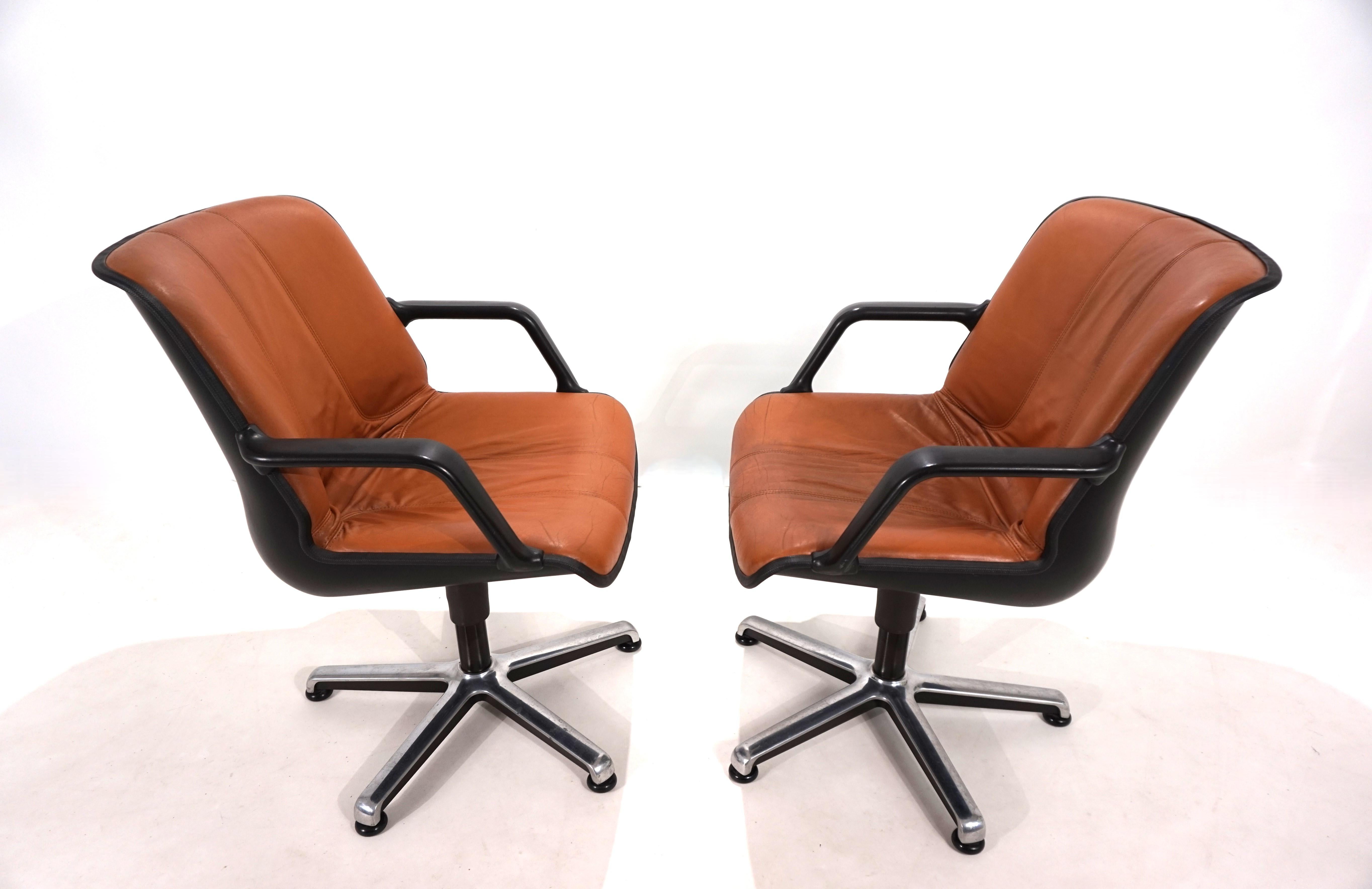 Set di due sedie da ufficio Fröscher di Burkhard Vogtherr, 1970 In condizioni buone in vendita a Ludwigslust, DE
