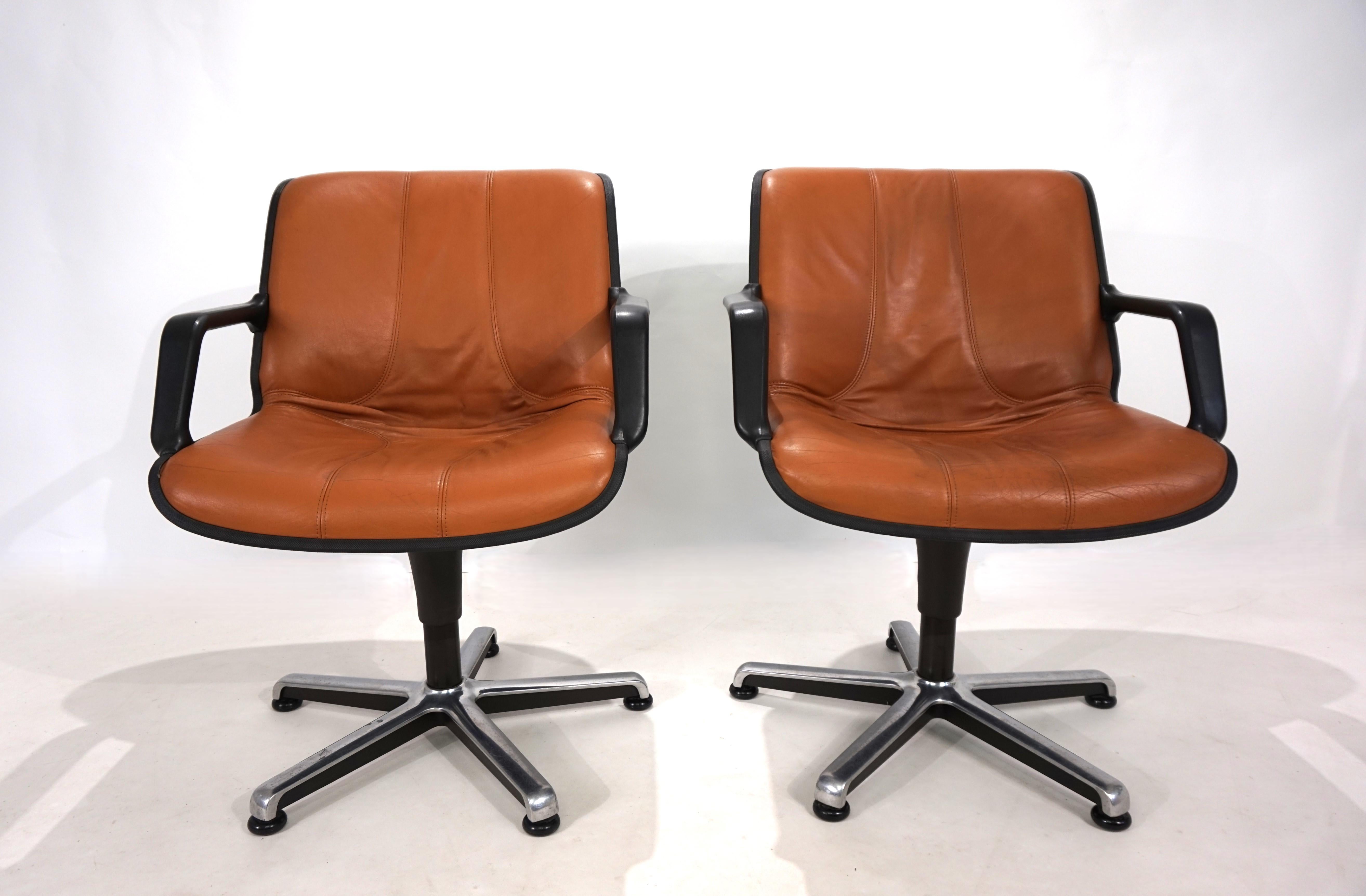 Fine XX secolo Set di due sedie da ufficio Fröscher di Burkhard Vogtherr, 1970 in vendita