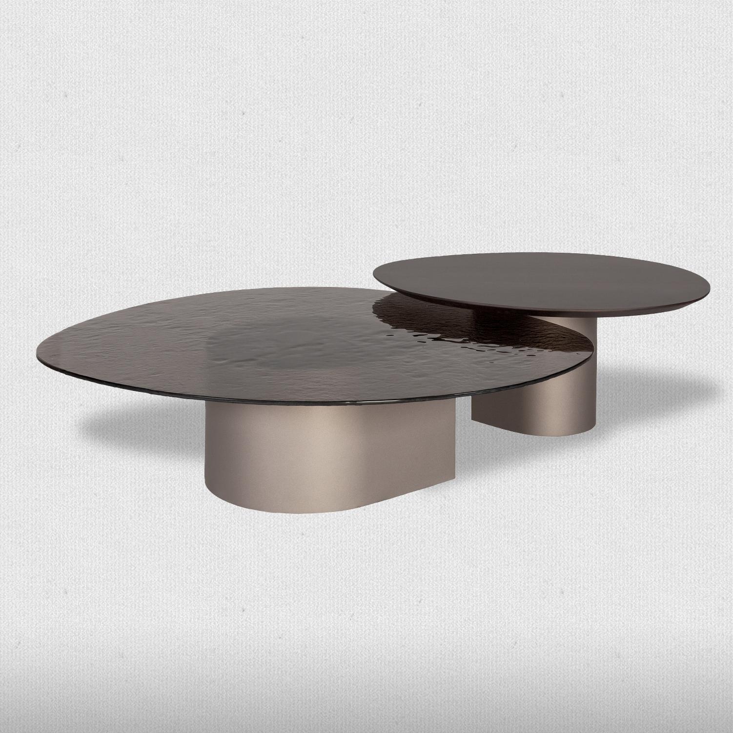 This low table features a unique 