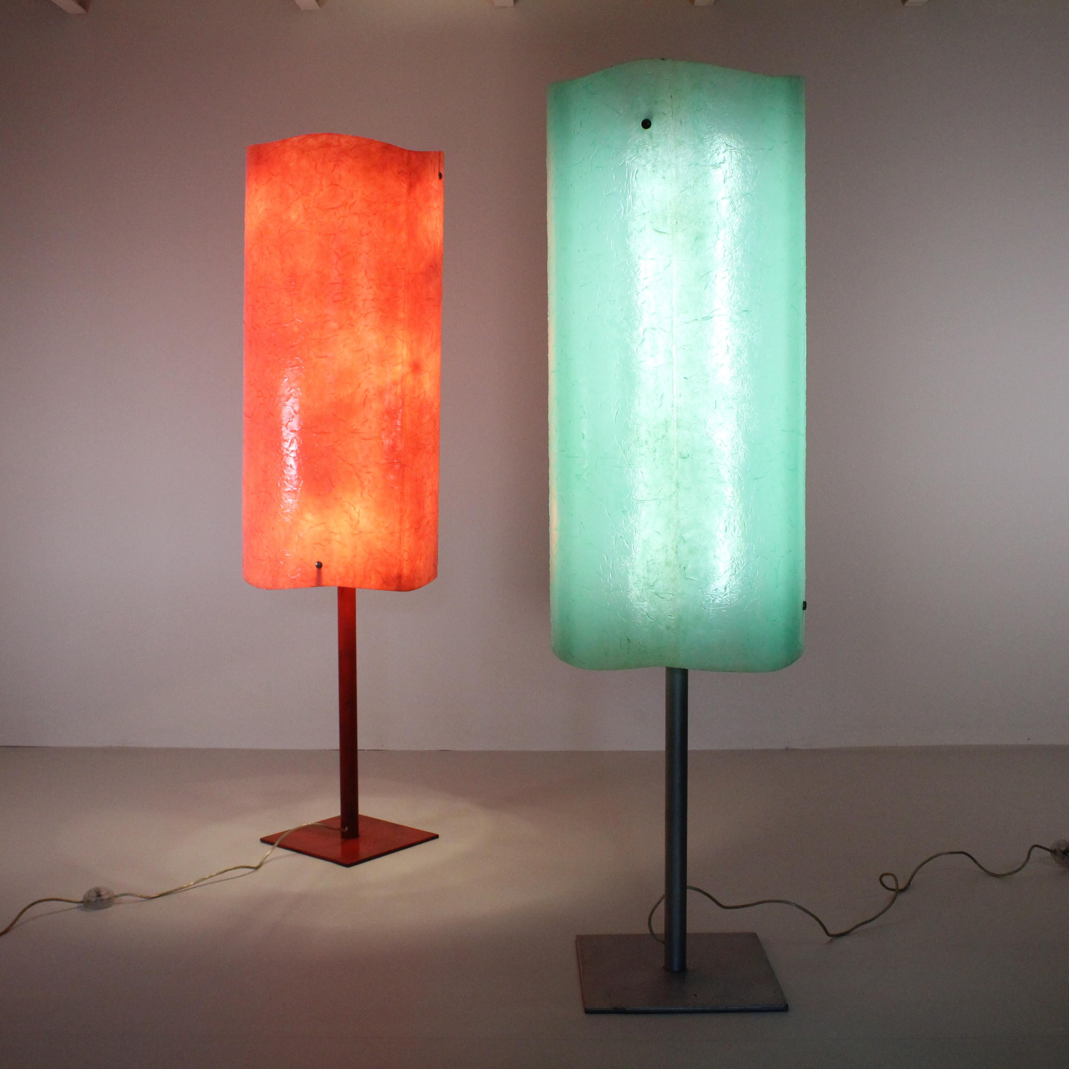 Set of two Gaetano Pesce inspired floor lamp For Sale 4