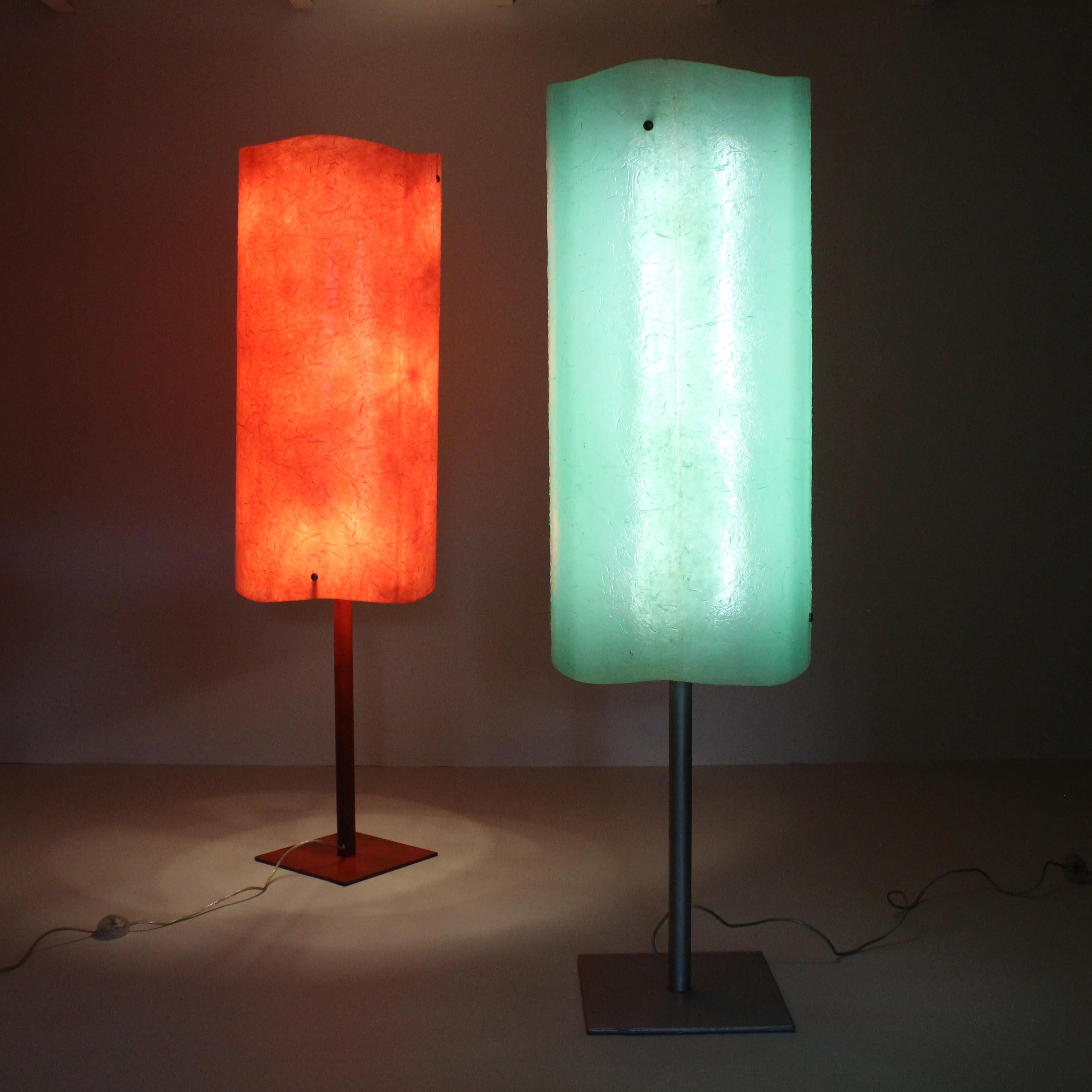 Set of two Gaetano Pesce inspired floor lamp For Sale 5