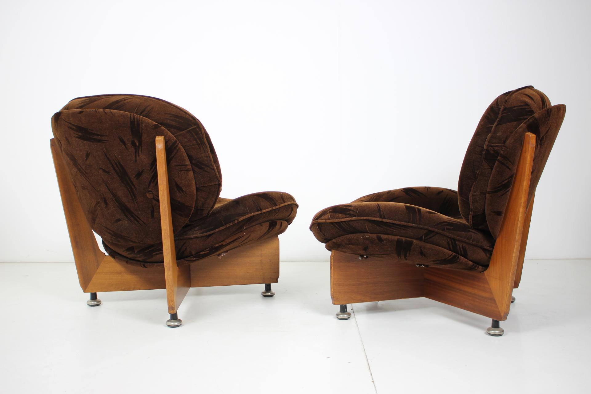 Set of Two German Armchairs, 1970s 1