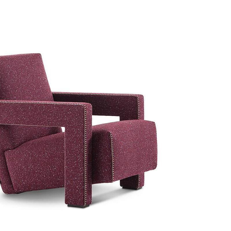 Fabric Set of Two Gerrit Thomas Rietveld Utrecht Armchair by Cassina