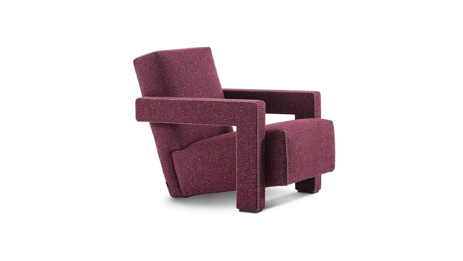 Set of Two Gerrit Thomas Rietveld Utrecht Armchair by Cassina For Sale 1