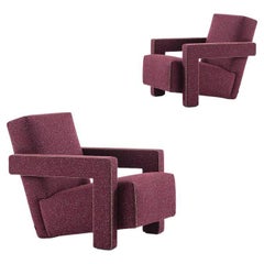 Set of Two Gerrit Thomas Rietveld Utrecht Armchair by Cassina