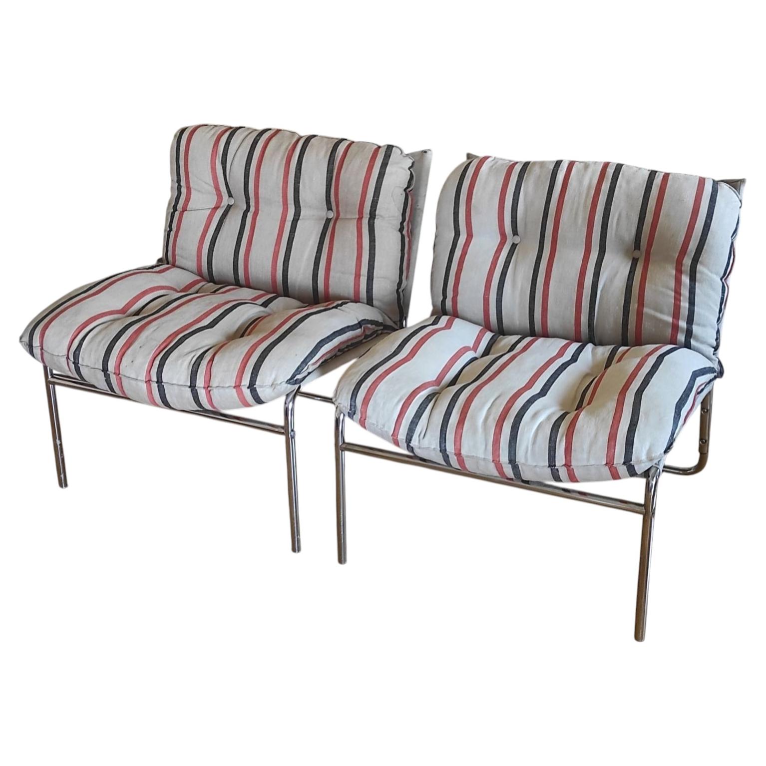 Set Of Two Gillis Lundgren Longue Chair Model SET 1967