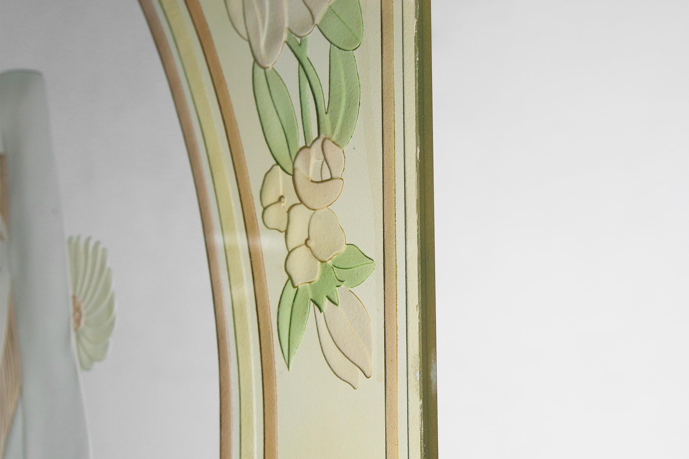 Set of Two Glass Doors in Art Nouveau Style 8