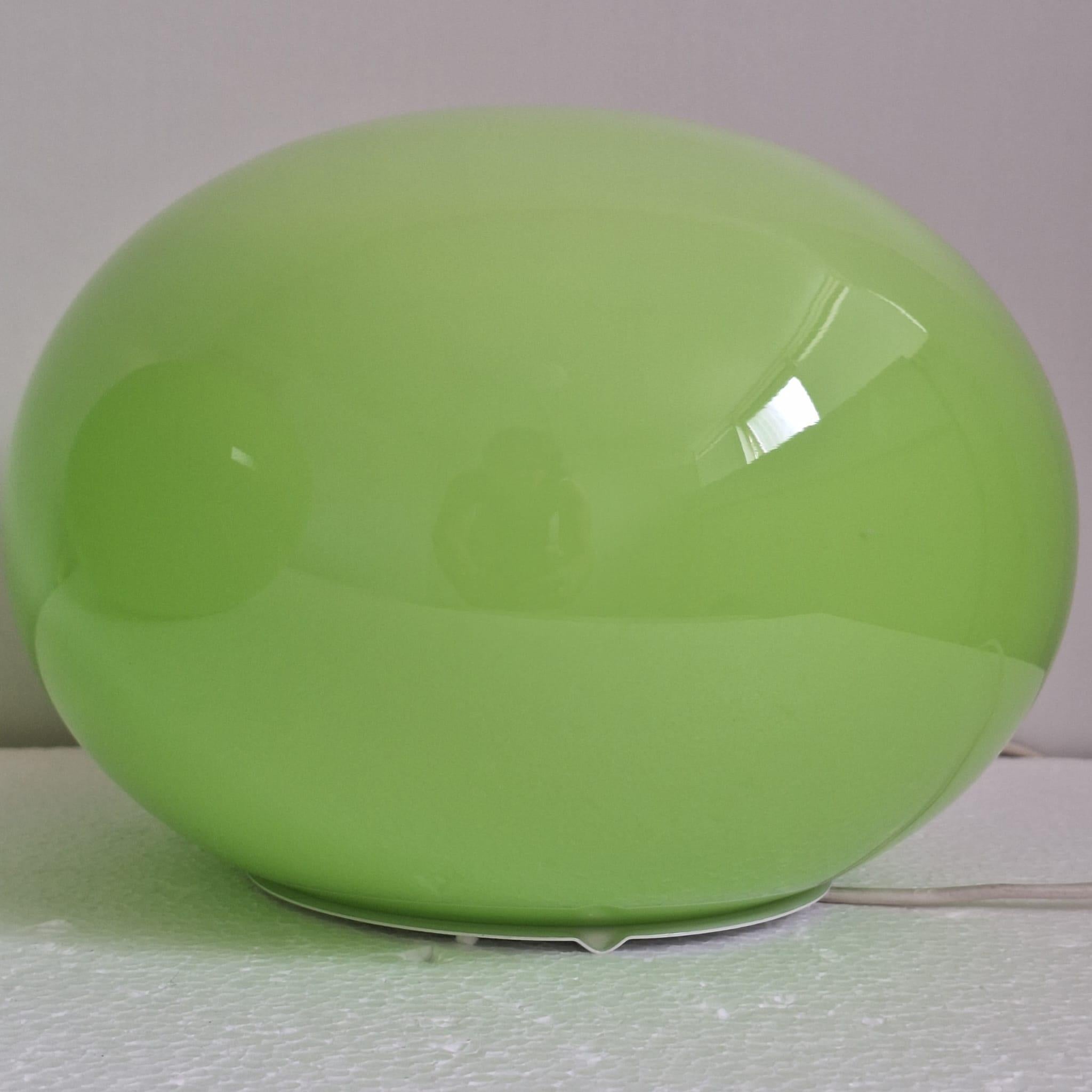 Verre Ensemble de deux lampes de table en verre par ILU di Vetro en vente