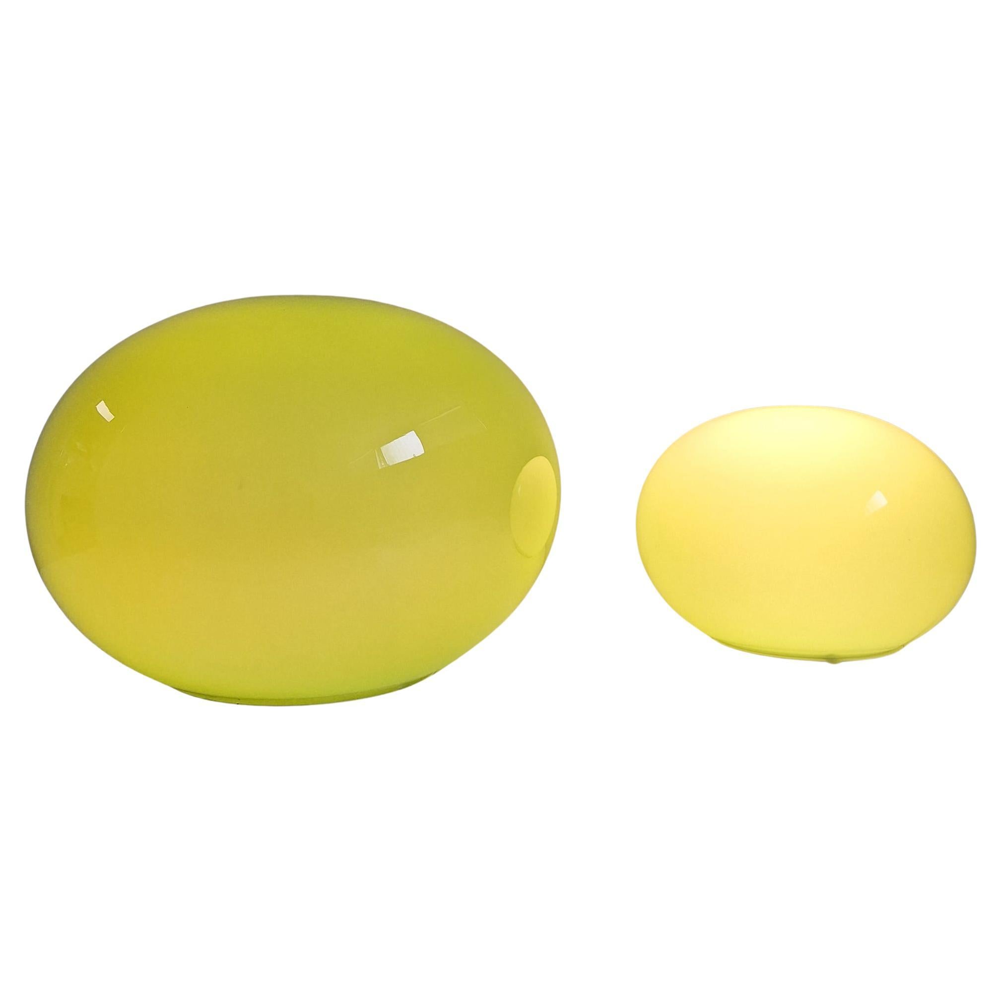 Set di due lampade da tavolo in vetro di ILU di Vetro