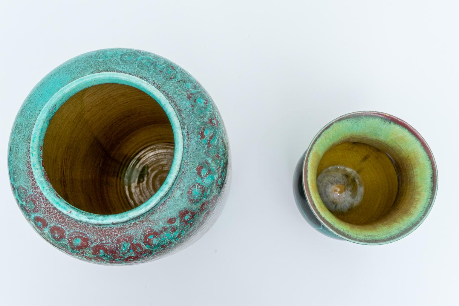 Set of Two Glazed Pottery Vases by Richard Uhlemeyer 11