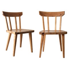 Vintage Set of Two Göran Malmvall Swedish Pine Chairs for Karl Andersson & Söner