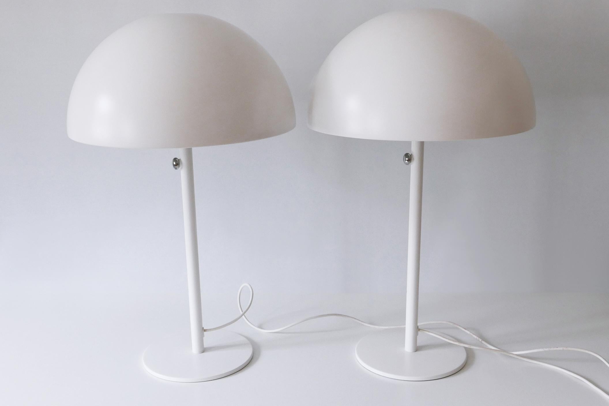 Mid-Century Modern Set of Two Gorgeous Huge Table Lamps 'Brasa 365' by IKEA Sweden 1990s For Sale