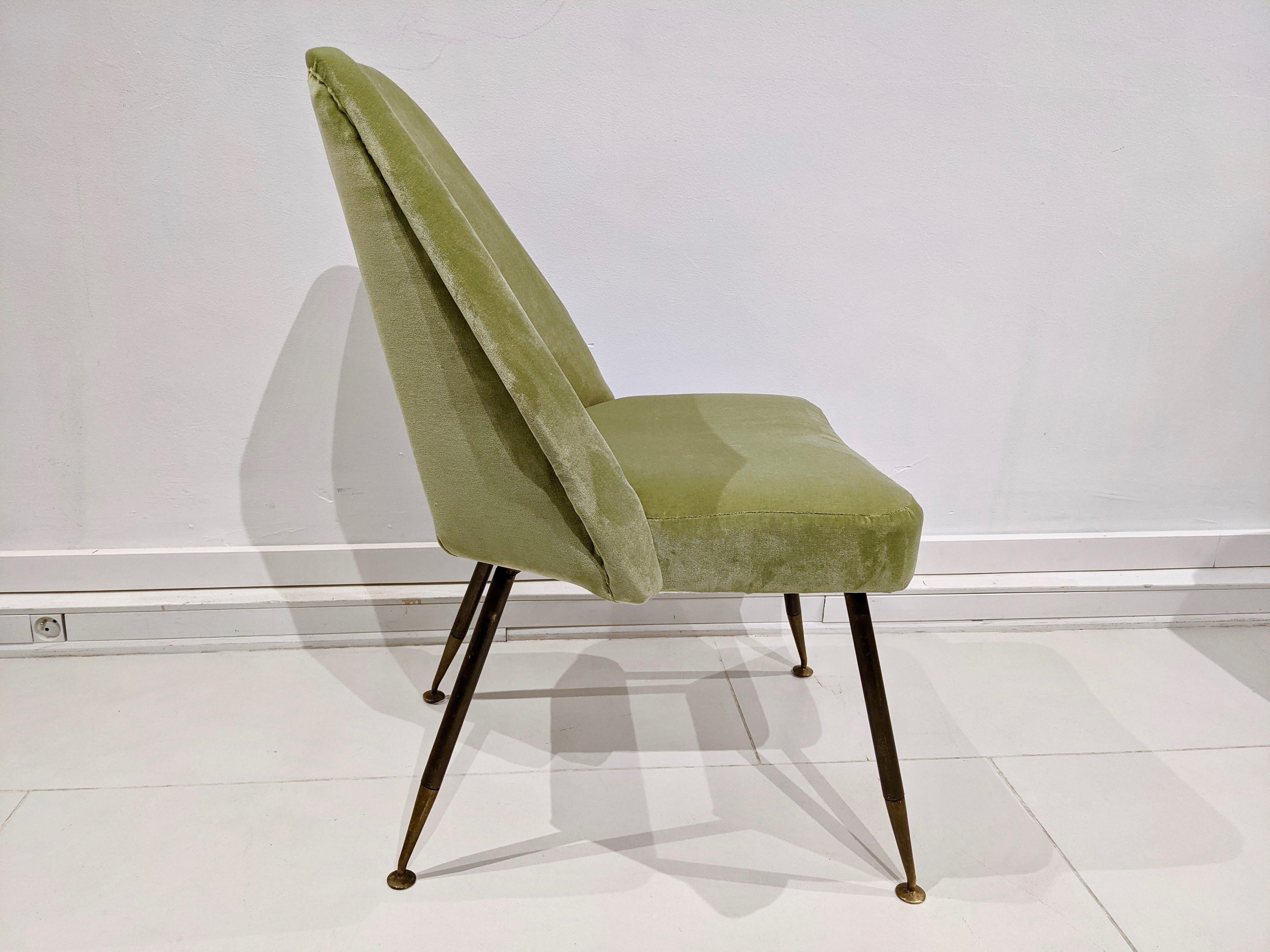 Set of Two Green Carlo Pagani Chairs, Arflex Edition, 1960 2
