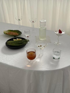 Set of Two Green Lowball Glass by Agustina Bottoni — Handmade in Italy