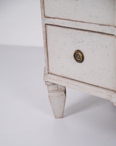 Set Of Two Gustavian Chests of Drawers In Grey, circa 1790