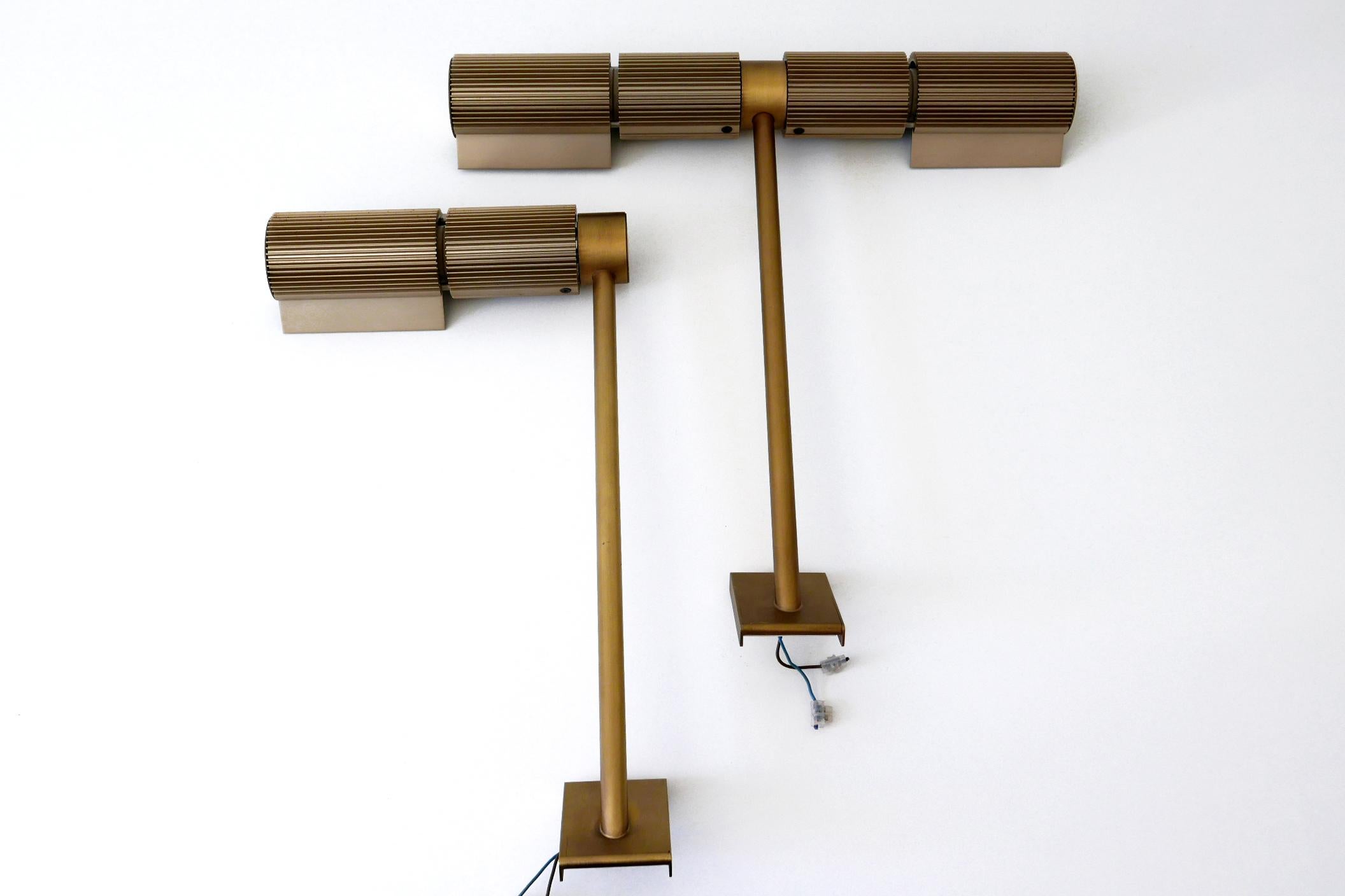 Set of Two Haloprofil Wall Lamps by V. Frauenknecht for Swisslamps International For Sale 3
