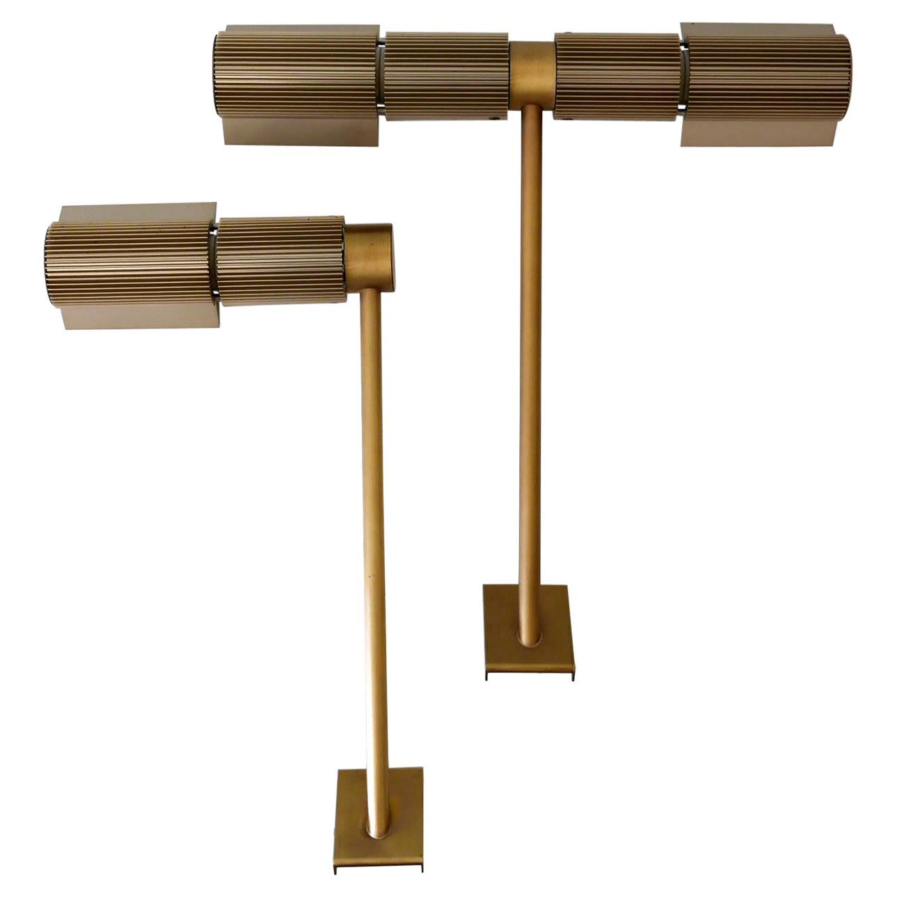 Set of Two Haloprofil Wall Lamps by V. Frauenknecht for Swisslamps International For Sale
