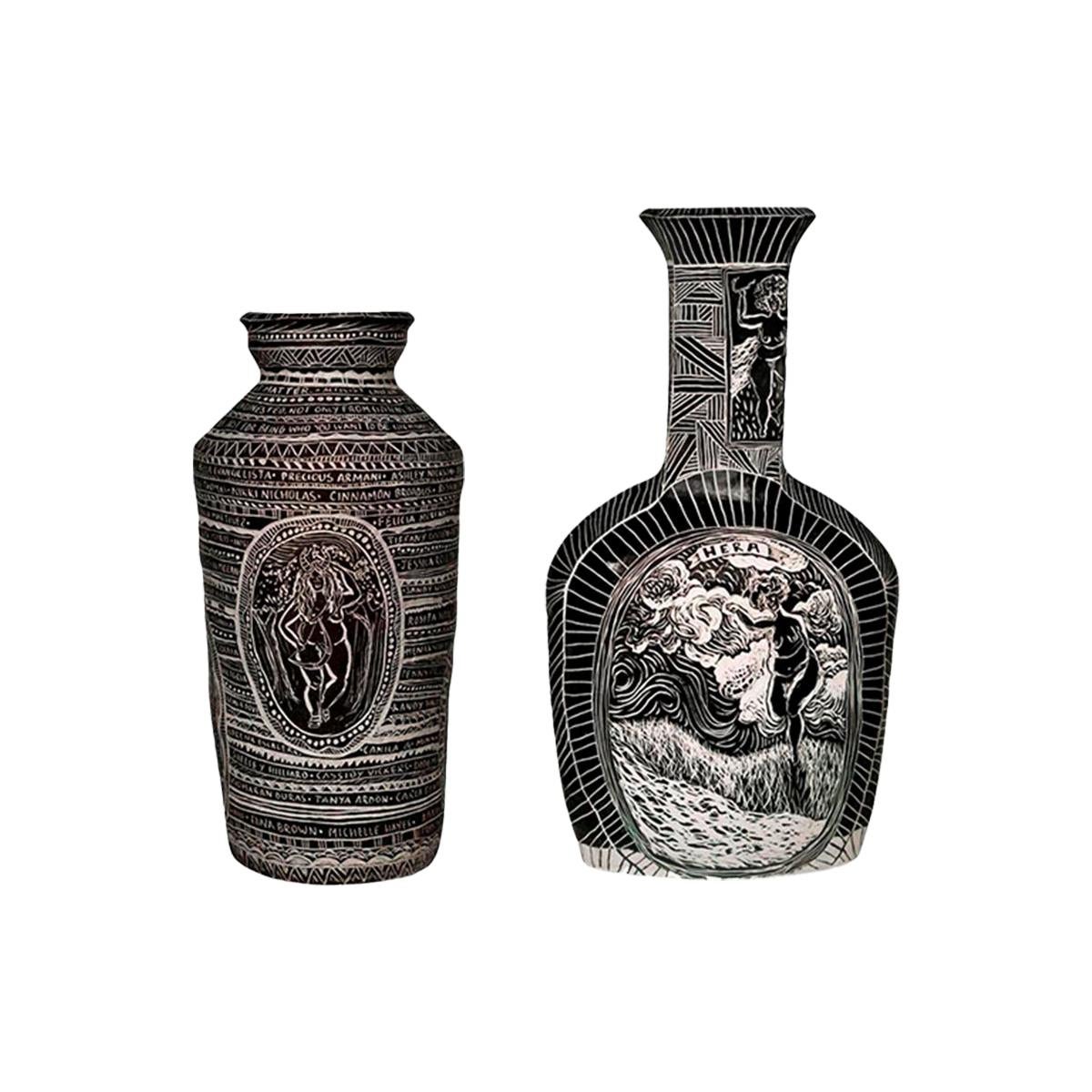 Med Carved Vase