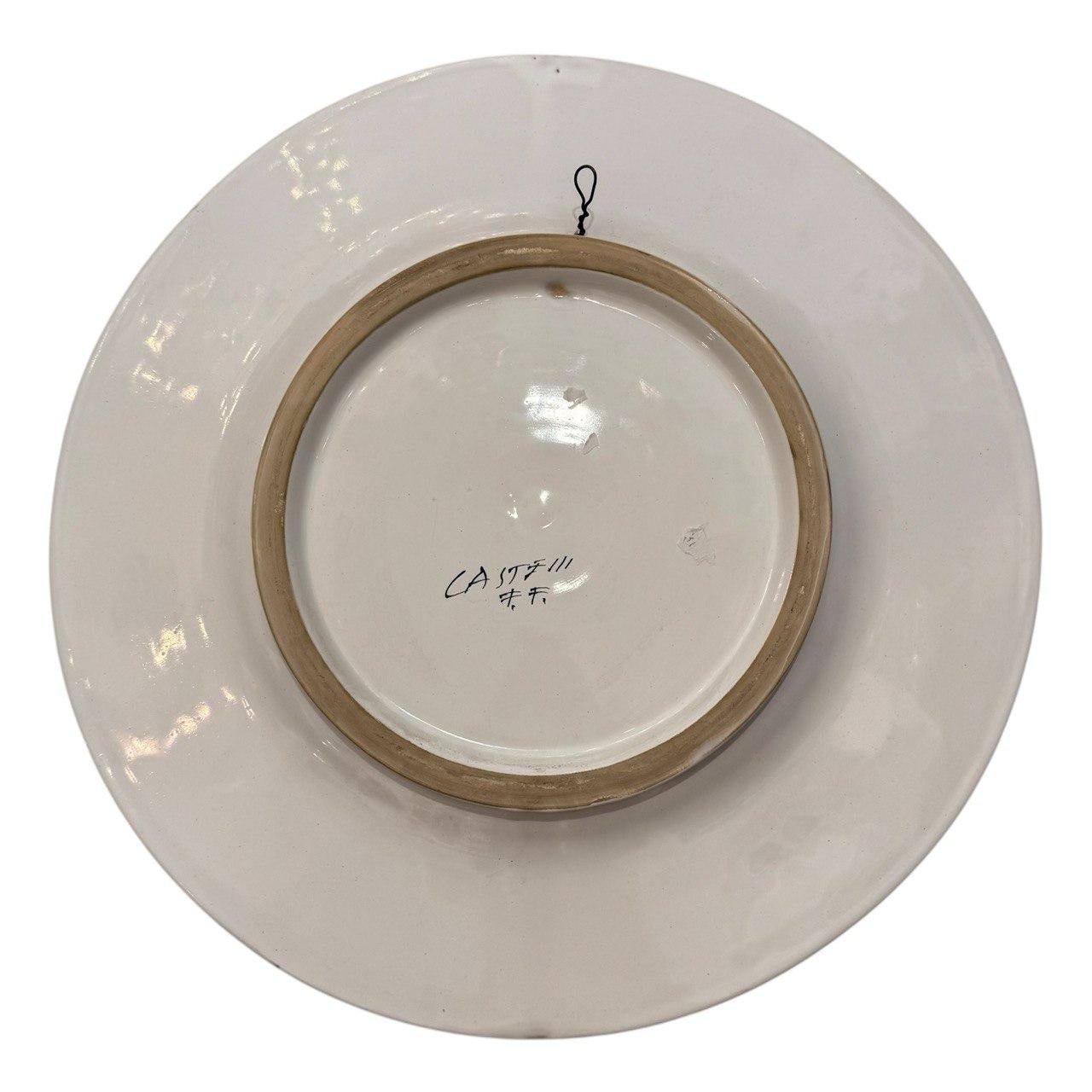 Set of Two Hand-Pair of Italian Renaissance Style Platters by N. Tapolini, 1970s For Sale 1