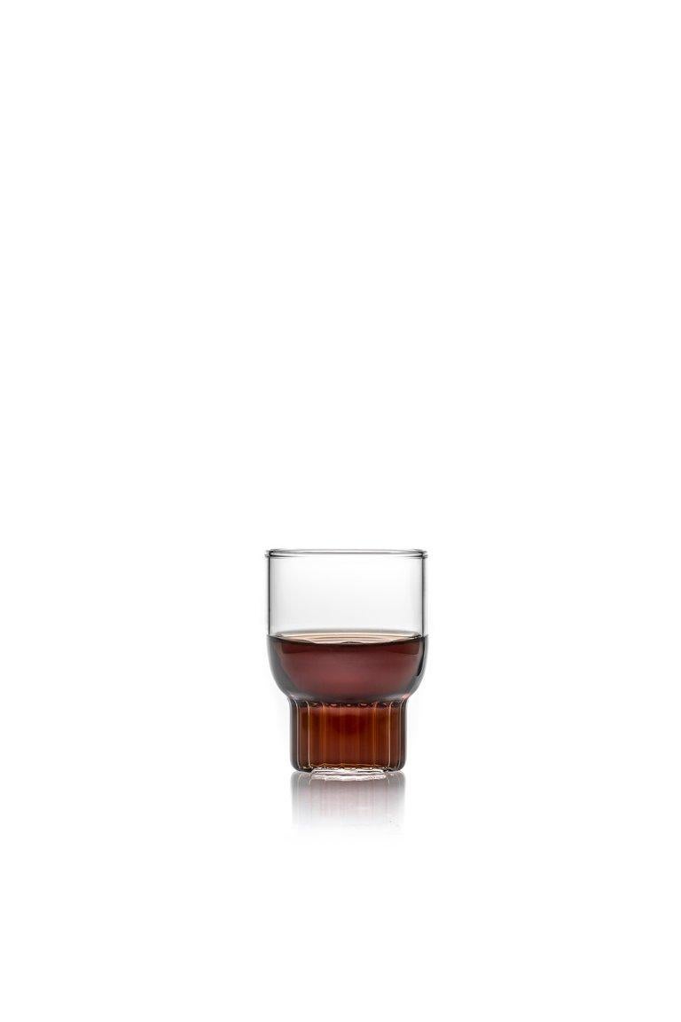 Modern EU Clients Set of 2 Handcrafted Czech Contemporary Rasori Mini Glasses, in Stock