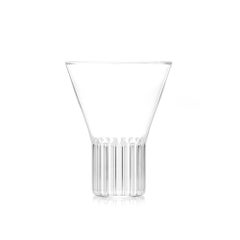 fferrone Set of 2 Handcrafted Czech Clear Contemporary Rila Large Glasses