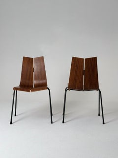 Satz von zwei Hans Bellmann GA-Stühlen für Horgenglarus, 1960er Jahre