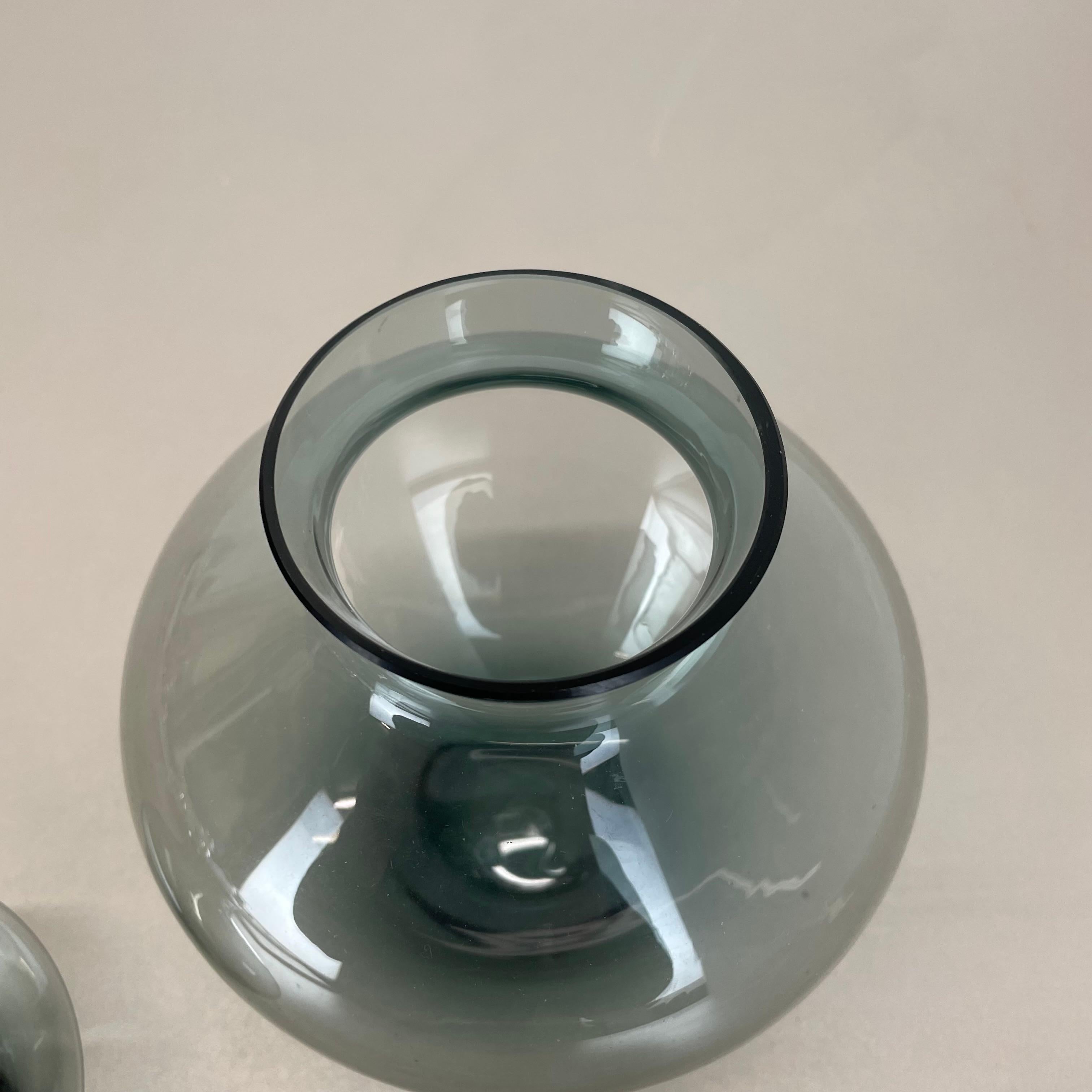 Set di due vasi a cuore Turmaline di Wilhelm Wagenfeld per WMF Germania, anni '60 in vendita 3