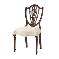 Set of Two Hepplewhite Shield Back Dining Chairs