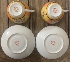 Set di due tazze e piattini Hermès Africa Breakfast