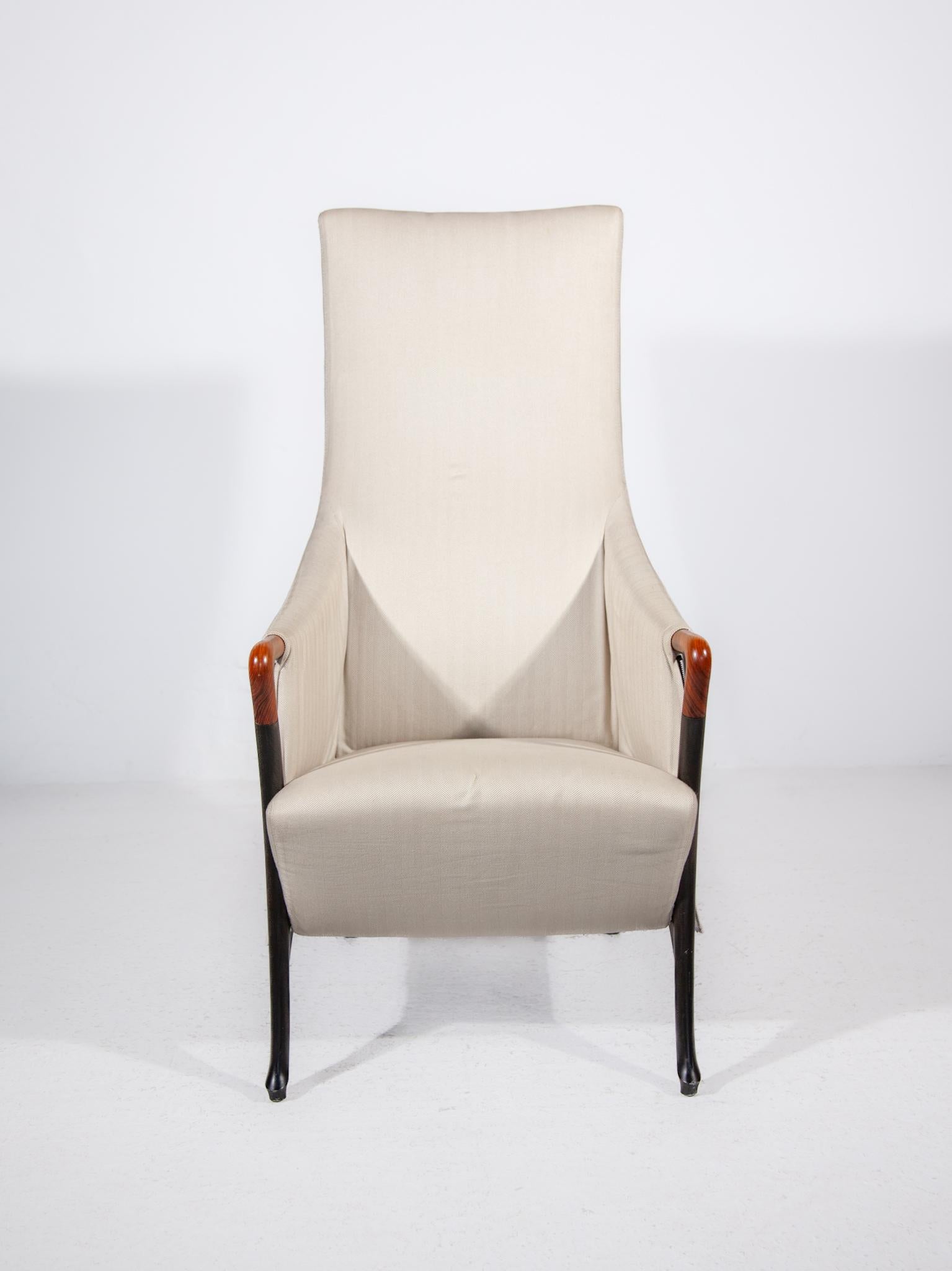 Vintage Paire de fauteuils post-modernes Umberto Asnago 