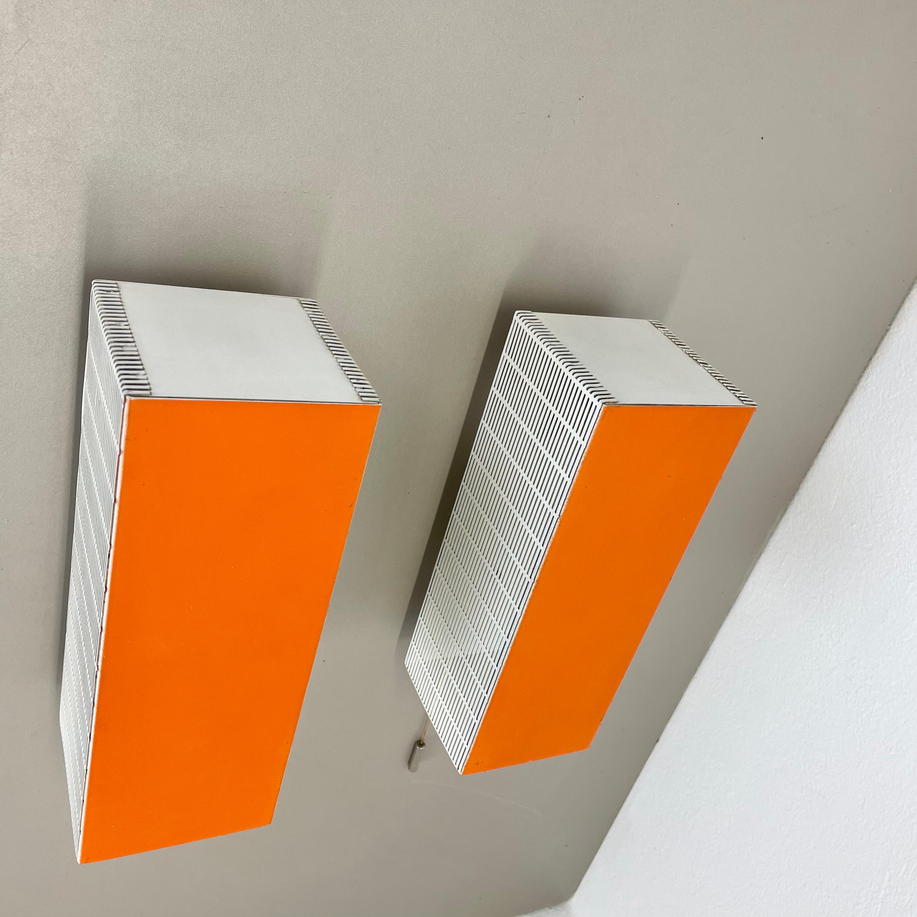 set of two hole pattern POP ART Wall Light Sconces MATEGOT Style, France, 1970s For Sale 4