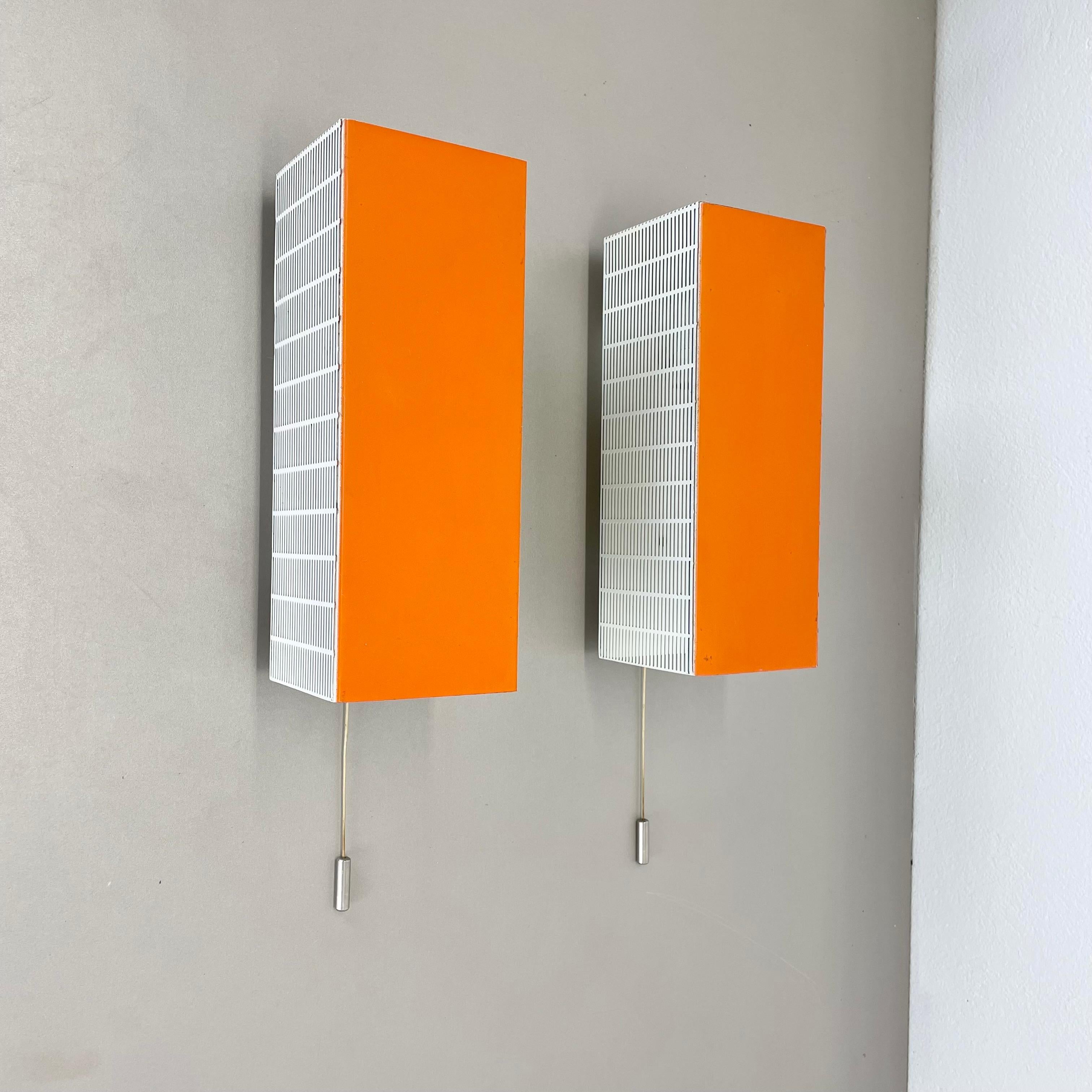 set of two hole pattern POP ART Wall Light Sconces MATEGOT Style, France, 1970s For Sale 13