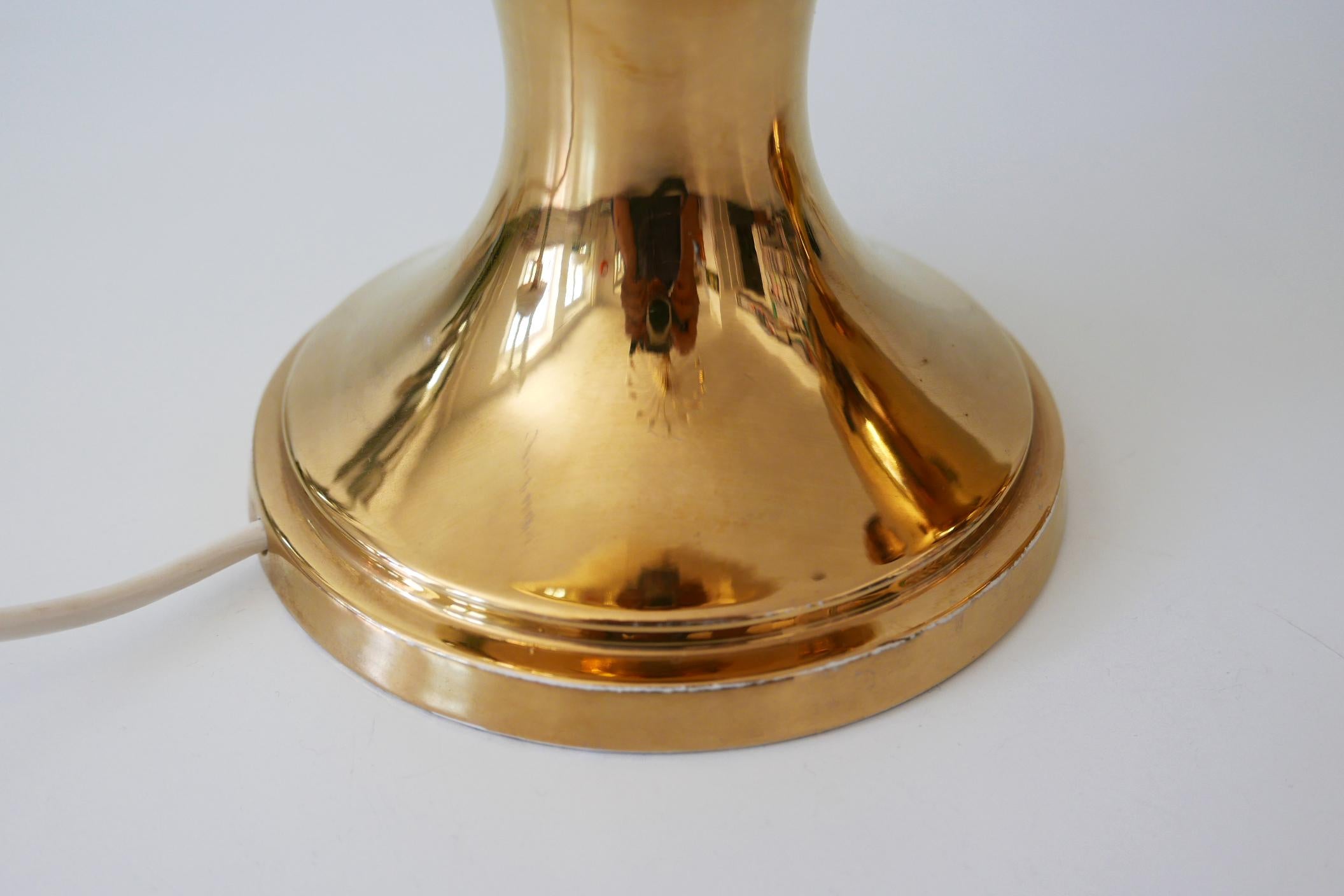Set aus zwei riesigen, gold glasierten Keramik-Tischlampen von Behreno Firenze, Italien, 1960er Jahre im Angebot 3