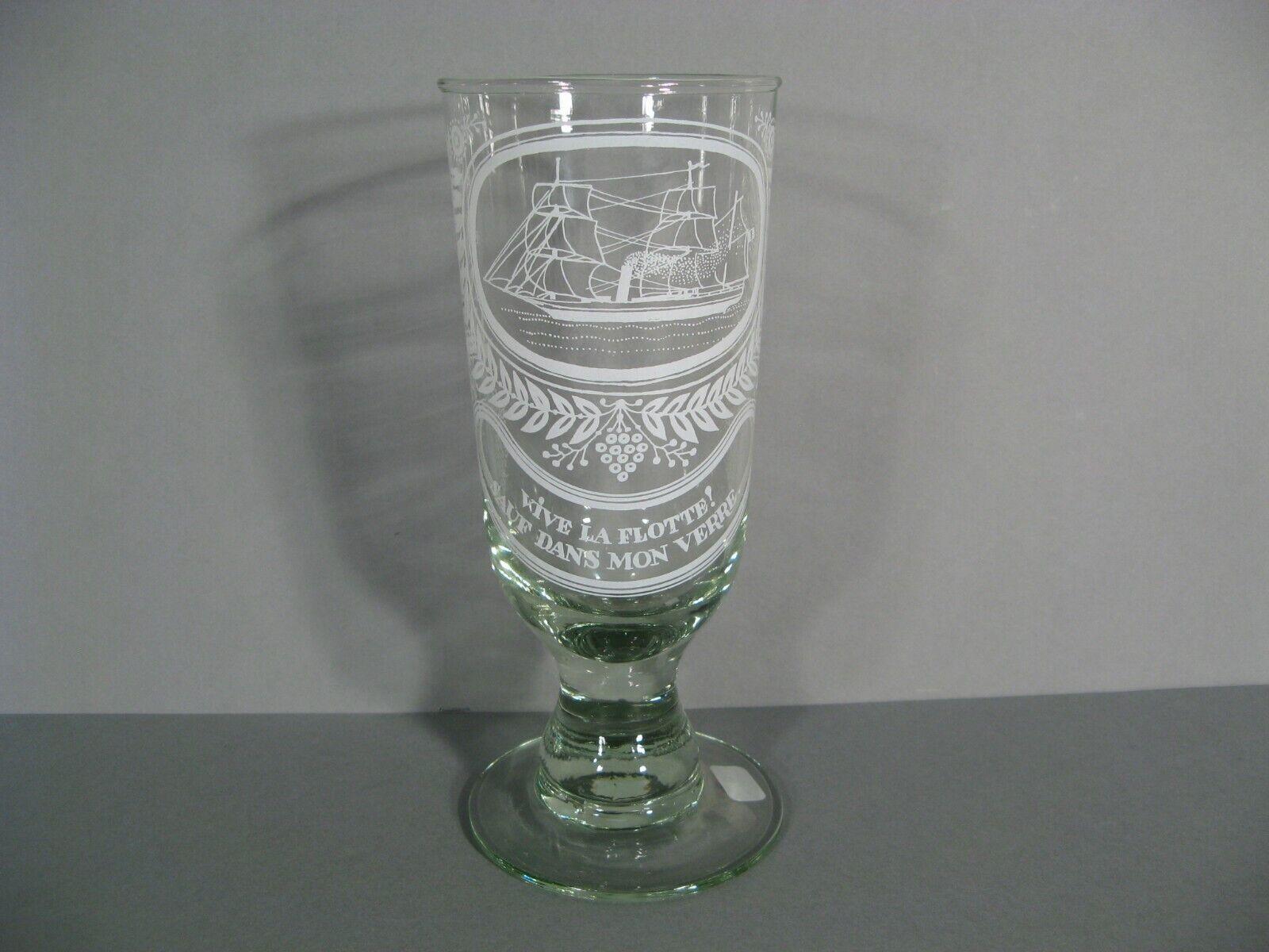 Set of Two Humorous Glasses with Nautical Décor - Mid 20th Century - 1Y149 1