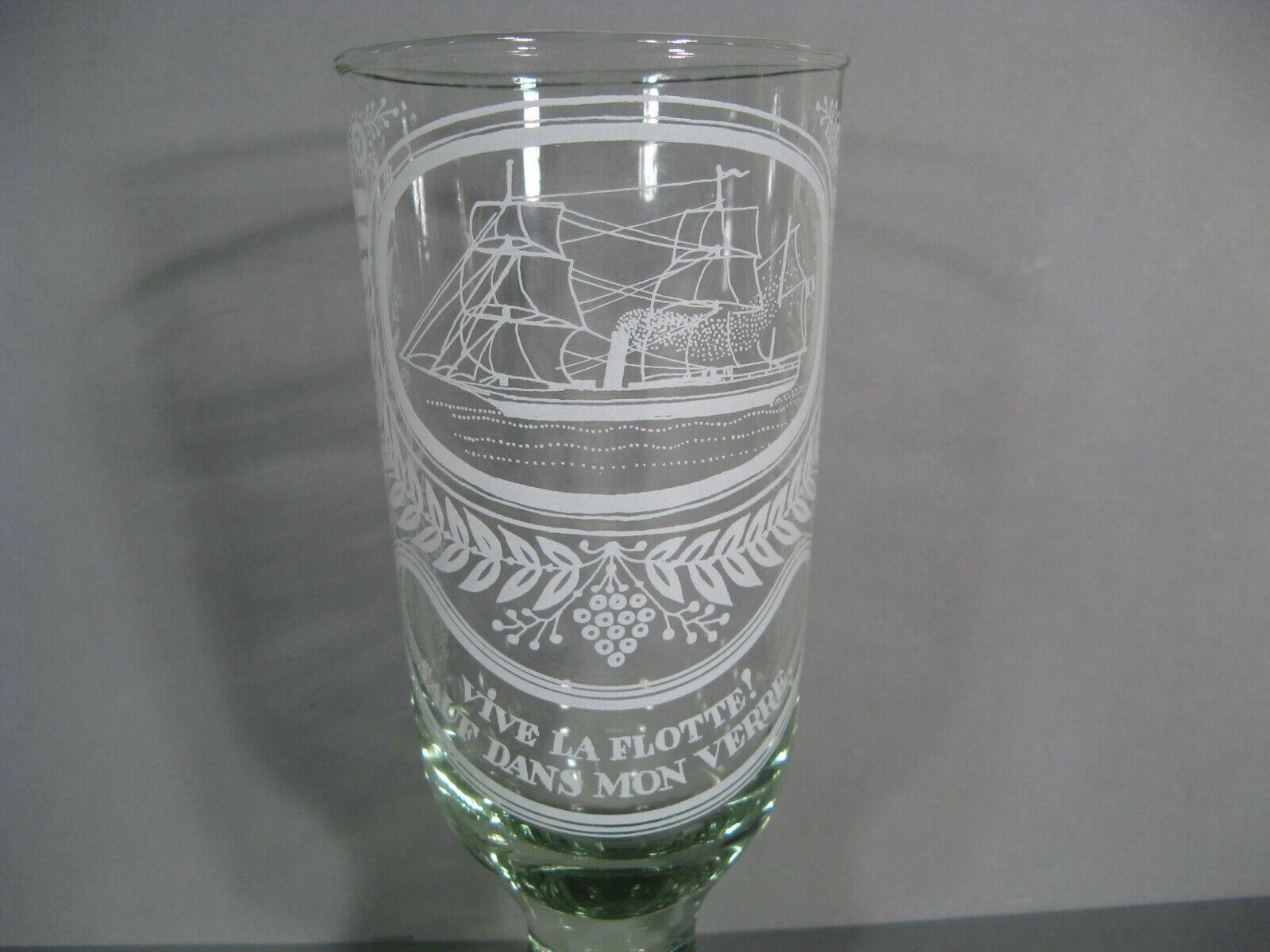 Set of Two Humorous Glasses with Nautical Décor - Mid 20th Century - 1Y149 2
