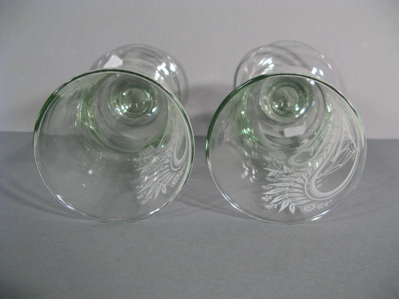 Set of Two Humorous Glasses with Nautical Décor - Mid 20th Century - 1Y149 3